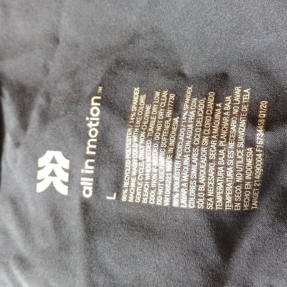 All In Motion Black Sleeveless Lightweight Athletic Cinched Dress - Picture 8 of 8